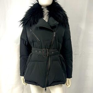 Diesel Y2K Faux Fur Belted Grunge Princess Streetwear Coat Jacket Women’s Small